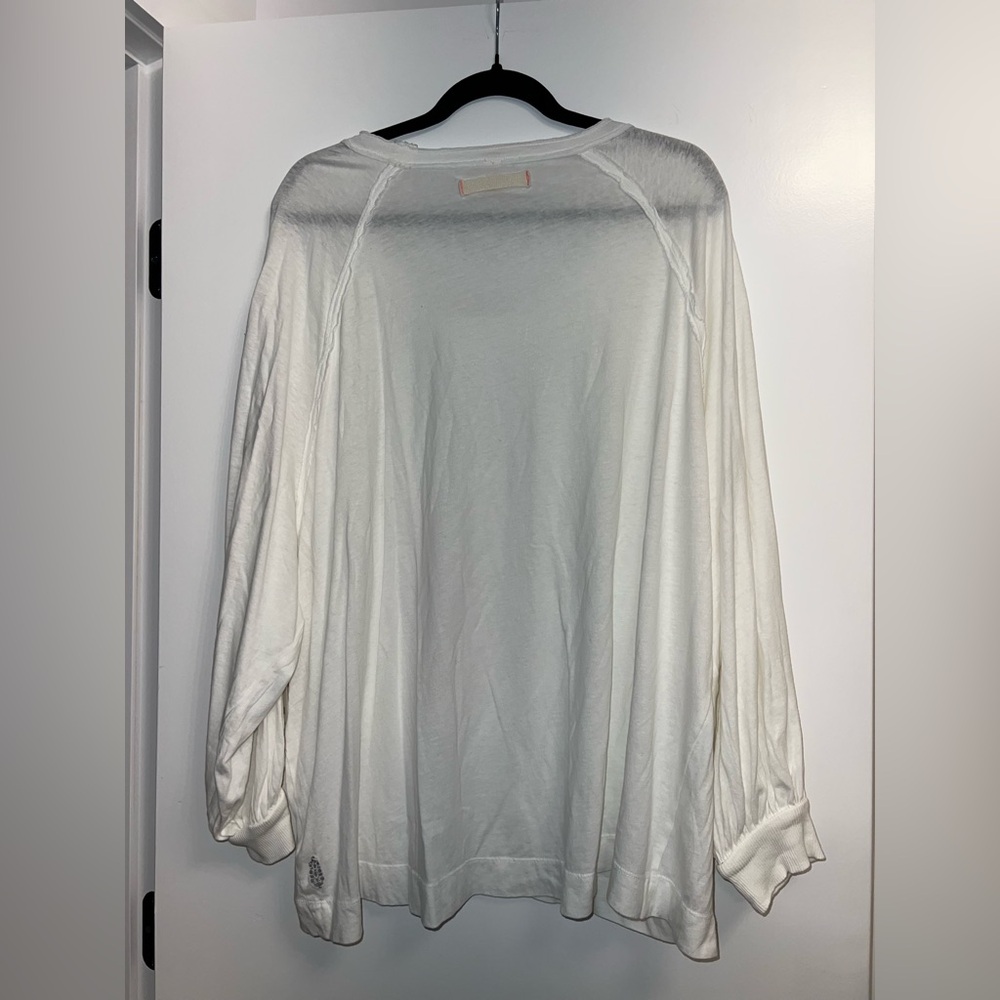 NWT Fp movement long sleeve inspire layer tee small S oversized White New - Picture 11 of 15